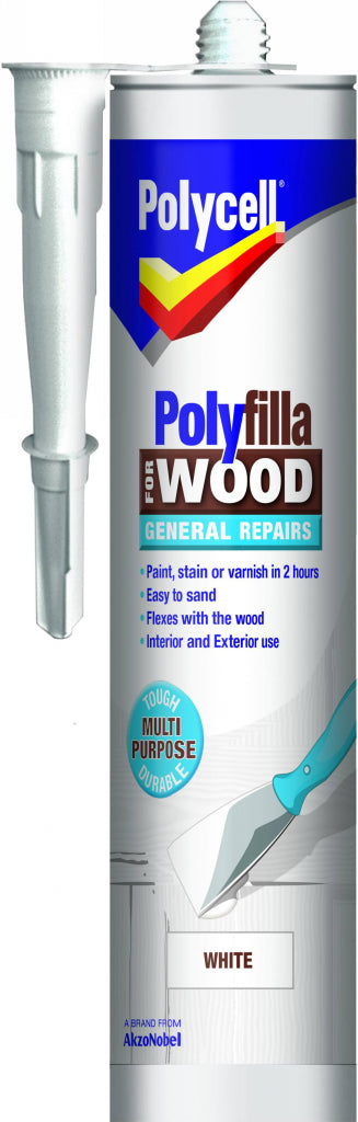 Polycell Polyfilla Wood General Repair Medium Cartridge 480gm