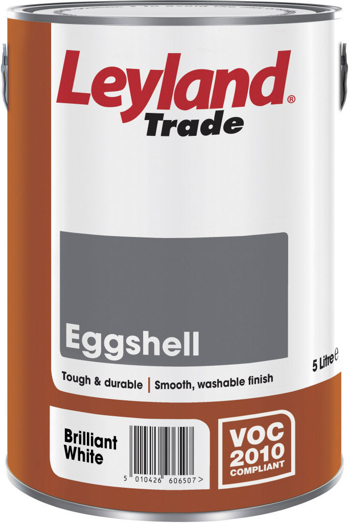 Leyland Trade Eggshell Brilliant White 5L