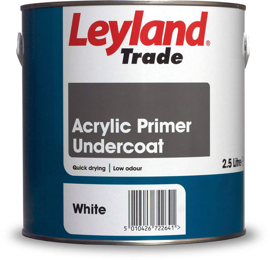 Leyland Trade Acrylic Primer Undercoat 2.5L White