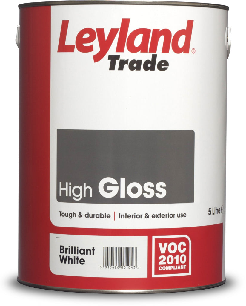 Leyland Trade Gloss 5L Brilliant White