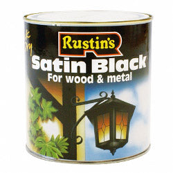 Rustins Quick Dry Satin Black 1L
