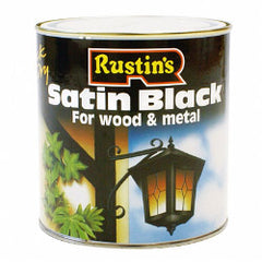 Rustins Quick Dry Satin Black 1L