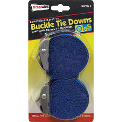 Streetwize Buckle Strap Tie Downs 2 x 2.5m