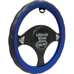 Streetwize Steering Wheel Glove Black/Blue Sports Grip