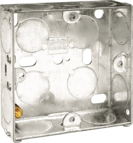BG Metal Back Box 25mm Double