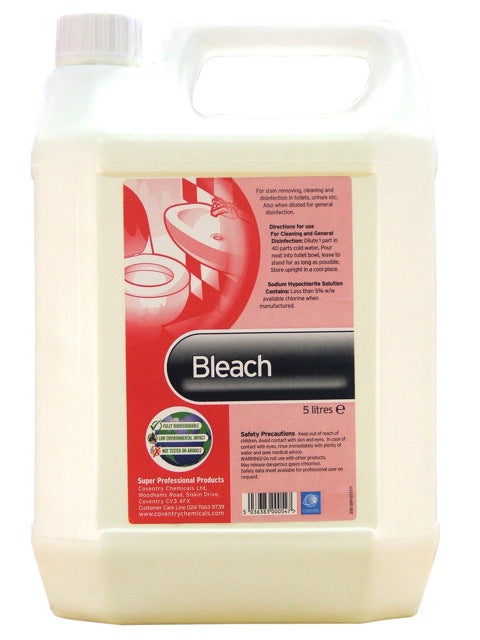 Coventry Chemicals Super Thin Bleach 5L Clear