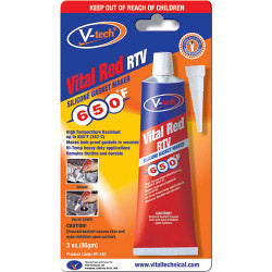Streetwize V-Tech Gasket Makers 85g Vital Red RTV