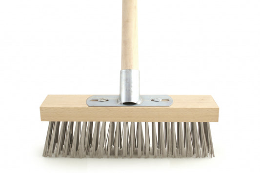 Bentley Wire Brush with Bracket and Wooden Handle 12" Galvanised