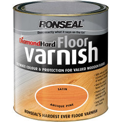 Ronseal Diamond Hard Coloured Floor Varnish 2.5L Antique Pine