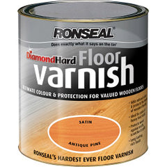 Ronseal Diamond Hard Coloured Floor Varnish 2.5L Walnut