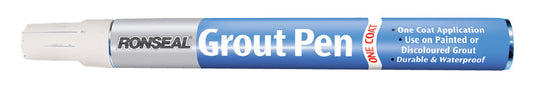Ronseal One Coat Grout Pen Brilliant White 7ml